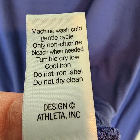 Athleta Criss Cross Sweatshirt Lightweight Cozy Layer Sweatshirt Marl Grey Blue - Picture 6 of 10